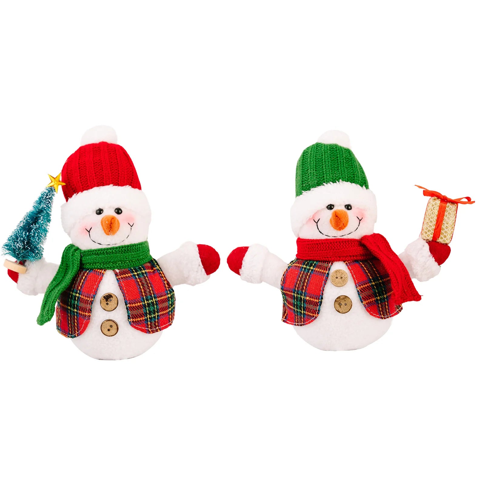 Christmas Glowing Snowman Decoration with Lights Snowman for Table Ornament Creative Gift Decoracion Para El Hogar