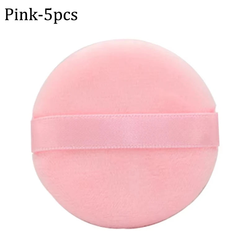 5/10Pcs Soft Velvet Makeup Sponge Loose Powder Cosmetic Puff Double-sided Face Makeup Sponge Concealer Wet Dry Makeup Tools