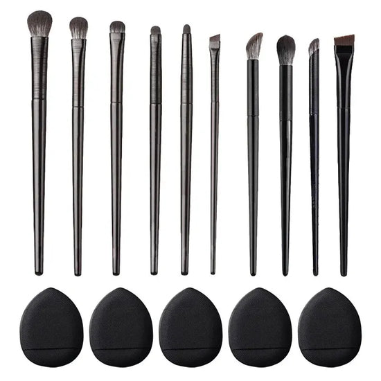 Soft Bristle Eyeshadow Brushes 10-piece Set Eye Makeup Smudge Undercover Eyeliner Blade Eye Detail Small Makeup Brushes