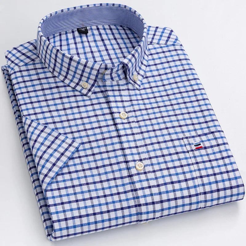 mens oxford short sleeve shirt