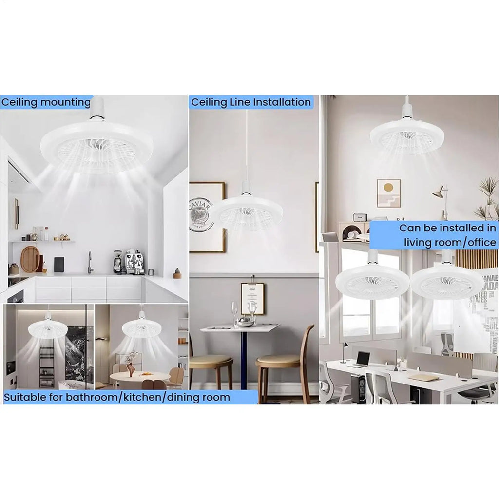 Ceiling Fans with Lights Flush Mount Fan with Remote Control Energy Efficient Home Appliance 3-Speed Adjustable Cooling Device