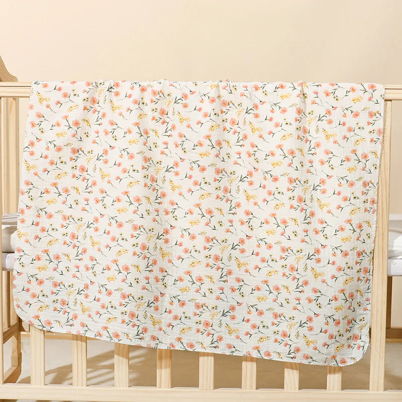 Baby Receive Blanket for Newborn Cotton Muslin Swaddle Blanket Bedding Infant Bath Towel Baby Items Mother Kids