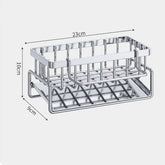 Kitchen Sponge Holder Stainless Steel Sink Drain Rack Soap Drainer Towel Rack Shelf Organizer Bathroom Storage Accessories