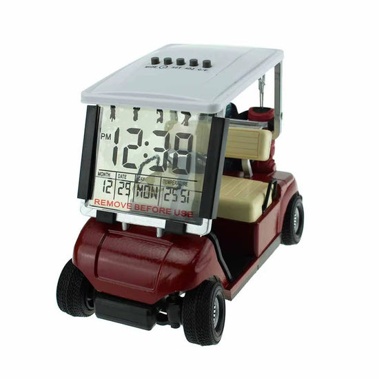 Mini Golf Cart Alarm Clock LCD Digital Date Display Perfect Gift Desk Decoration Golf Accessories