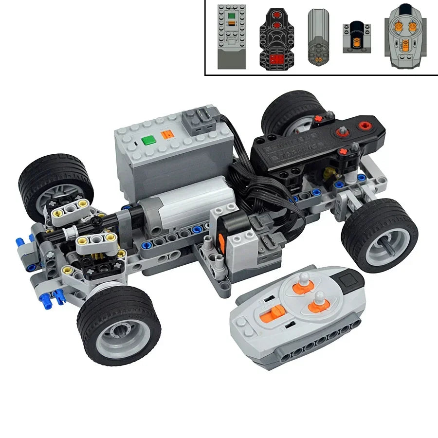 MOC Technical Parts Power Functions Motor Multi Tool Servo Train Motor PF 8293 8883 Model Compatible  Building Blocks