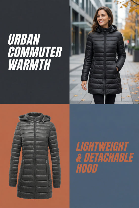 Womens Stylish Casual Slim-fit Cotton-padded Jacket