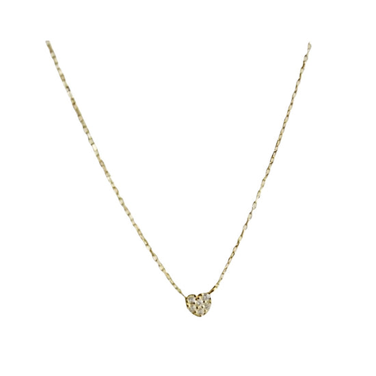 Love Necklace S925 Sterling Silver Plated 18K Gold