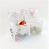 Double - Layer Mesh Hanging Organizer Bag - Multi - Pocket Storage for Bathroom, Bedroom & More
